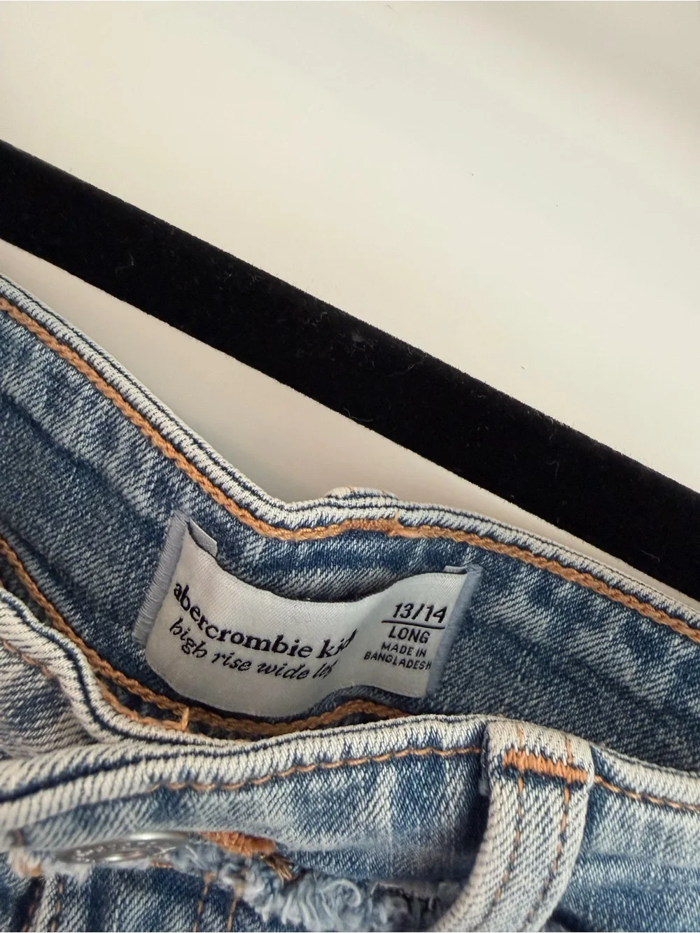 abercrombie kids Light Blue Distressed Denim Cutoff Shorts